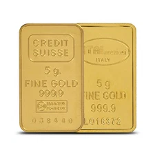 5 Gram Gold Bar (Varied Condition, Any Mint) Random Brand