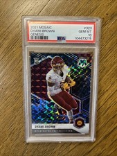 2021 Panini Mosaic Dyami Brown #323 Genesis Commanders PSA 10