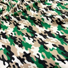 Spandex Military Camouflage Print 4 way Stretch Fabric 60"wide Sportwear By Yard