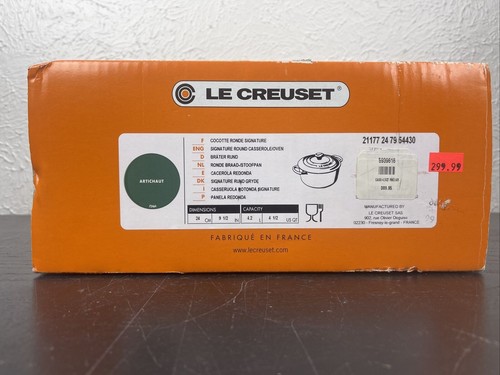 Le Creuset Signature Emailliertes Gusseisen 4,5 Quart Runder Dutch Oven Türkis Hergestellt in Frankreich - Bild 2 von 19