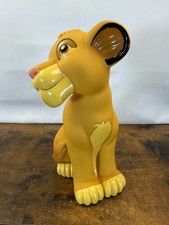 Vintage Disney The Lion King Simba Figure Coin Bank Made in Philippines