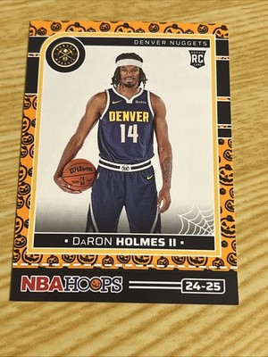  2025 Panini Haunted Hoops Orange Pumpkin #246 Daron Holmes II