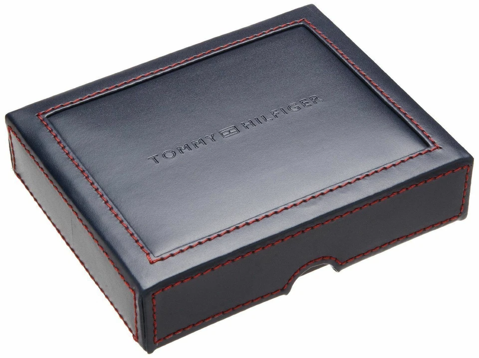 Tommy Hilfiger Hombre Cuero Premium Tarjeta de Crédito Identificación Billetera Triple 31TL11X033 Foto 2 de 3