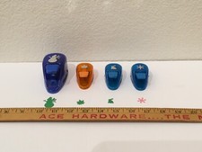 Lot of 4 EK Success Holiday Snowflake Snowman Maple Leaf Bunny Paper Punches