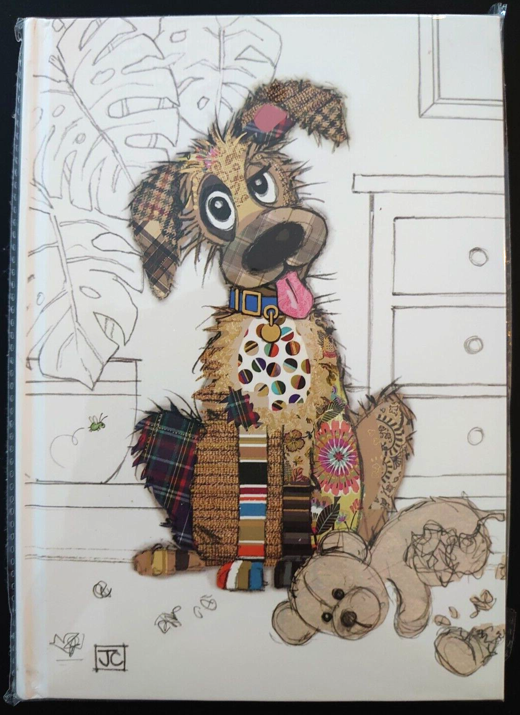 Large Notebook - Bug Art Murphy Mutt A5/21x14.5x1.7cm - Hard Cover/Lined Pages
