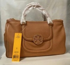 Tory Burch Amanda DOUBLE ZIP TOTE Aged Vachetta NWT