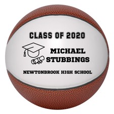 Personalized Custom Class of 2022 Graduation Basketball Gift for Boys and Girls