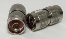 N-male to N-male connector barrel adapter barrell for WiFi radio cables 2 pack