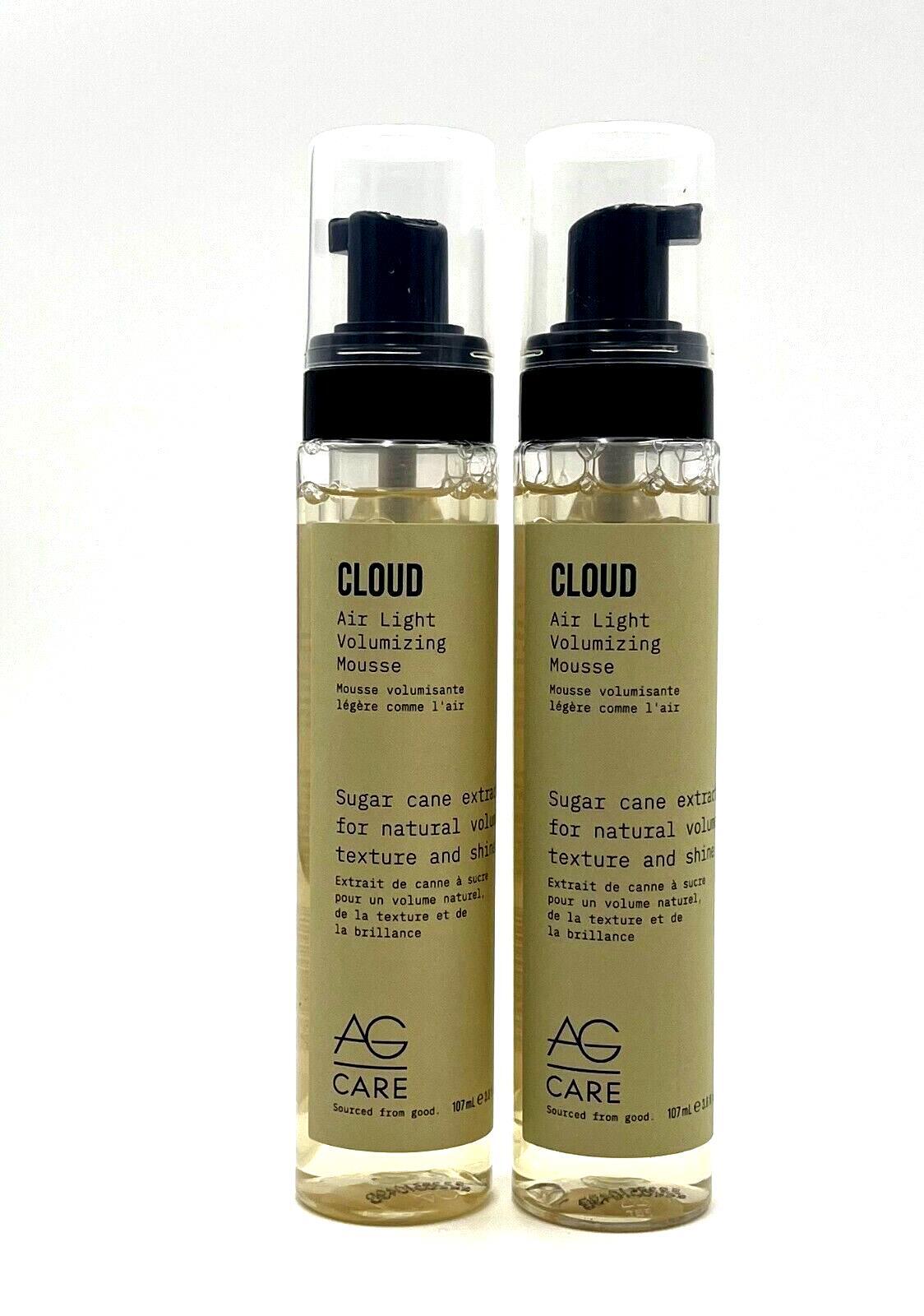 AG Care Cloud Air Light Volumizing Mousse with Sugar Cane Extract 3.6 oz 2-Pack-image