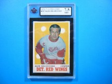 1970/71 O-PEE-CHEE NHL HOCKEY CARD #157 ALEX DELVECCHIO KSA 7.5 NM+ SHARP!! OPC