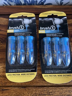 Brush T Performance Golf Tees, Pro 3 Holz, 2x 3er Pack
