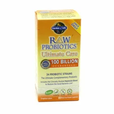 Garden of Life Raw Probiotics Ultimate Care 100 Billion 30 Veggie Capsules