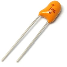 5PCS Tantalum Capacitor 2.54 DIP 16V 10UF 106 NEW T2