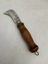 Dexter Traditional Linoleum Carpet Knife Vintage Made In USA Wood Handle