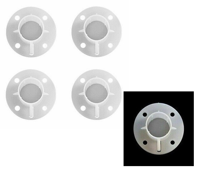 Gazebo Pole Connector 25mm Foot Base Plate Feet x4 Parasol Adaptor