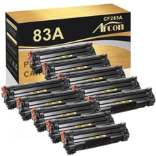 1-10PK CF283A Toner Cartridge Compatible With HP 83A LaserJet M127fn M127fw lot