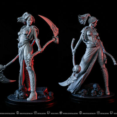 The Death Goddess Unpainted Figure Model 1/6th GK Blank Kit 33cm New In Stock