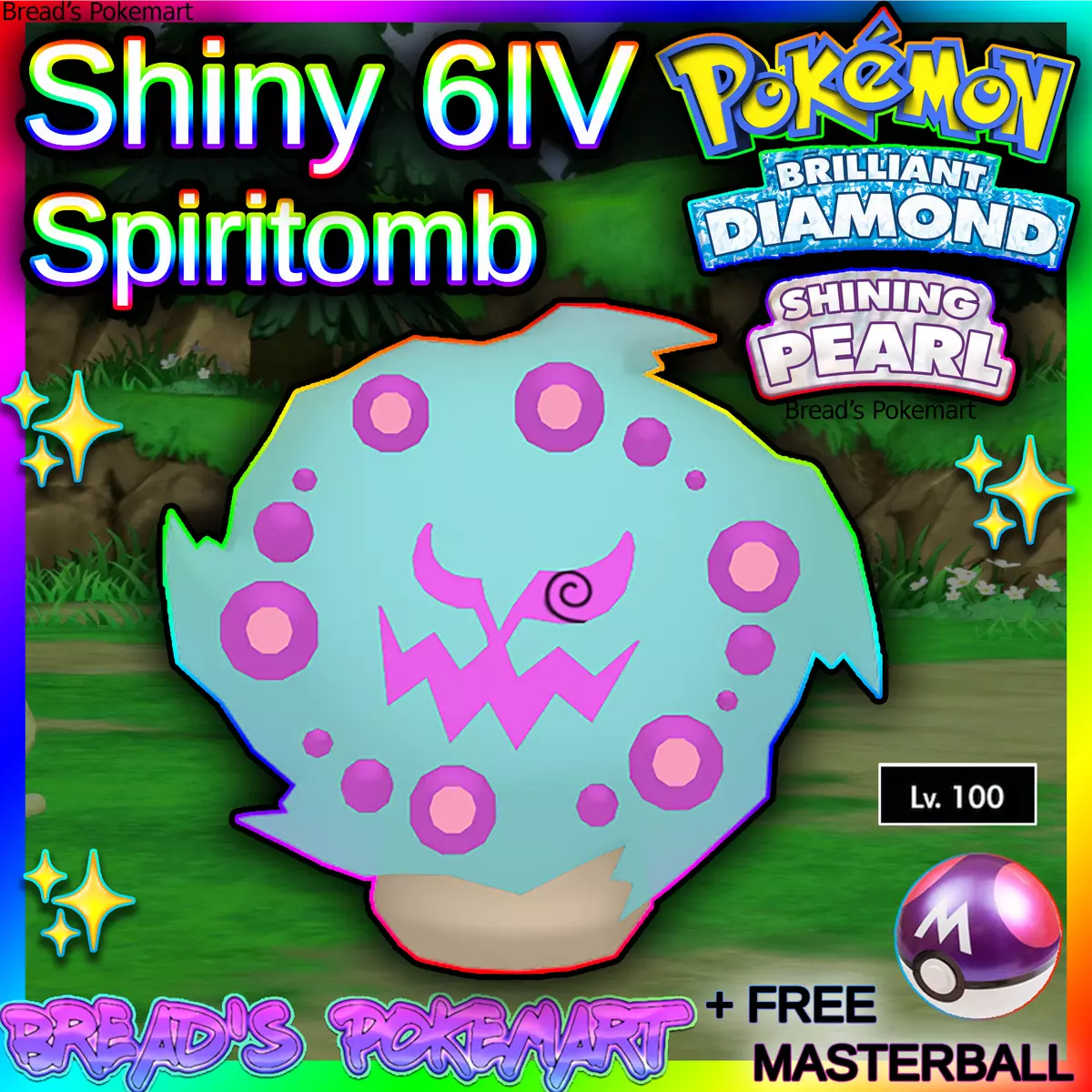 Shiny SPIRITOMB 6IV / Pokemon Brilliant Diamond and Shining 