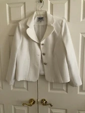 Night Studio New York Size 16 Suit Jacket Cream Sparkle Women Formal