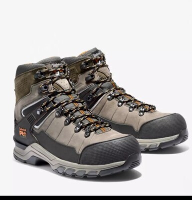 TIMBERLAND PRO MENS HYPERCHARGE TRD COMPOSITE SAFETY TOE WORK BOOTS SIZE 12 $200