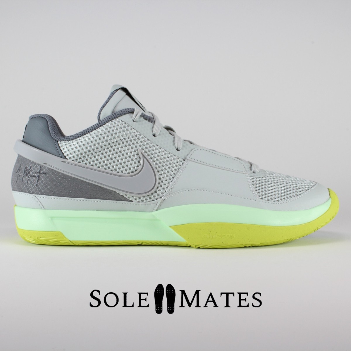 Nike JA 1 'Light Silver' Grey Cyber Green FQ4796-003 Men's Size 10