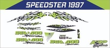 SEADOO SPEEDSTER 1997 GRAPHICS /DECAL / Sticker KIT CUSTOM LIME GREEN