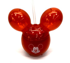 Disney Exclusive Mickey Mouse Red Balloon Sipper Cup with Straw NEW Retired