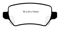Ebc B05 Bremsen Kit Hinten BeläGe Scheiben FüR Opel Astra G H Meriva