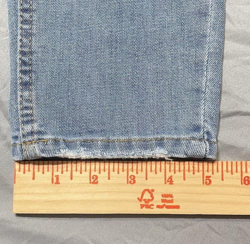 Dior Men’s Light Wash Denim Jeans Button Closure Loud Back Patch size 34x27 - Picture 5 of 10