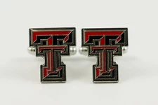 Texas Tech University Cufflinks NCAA--Custom College TTU Red Raiders