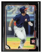 2015 Bowman Chrome Pros Asia Black Ref #BCP137 Brett Phillips