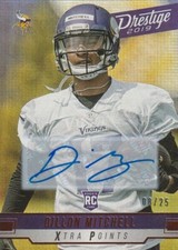 Drestige Dillon Mitchell 2019 Certified Rookie Signatures SP BLUE #08/25 AUTO RC