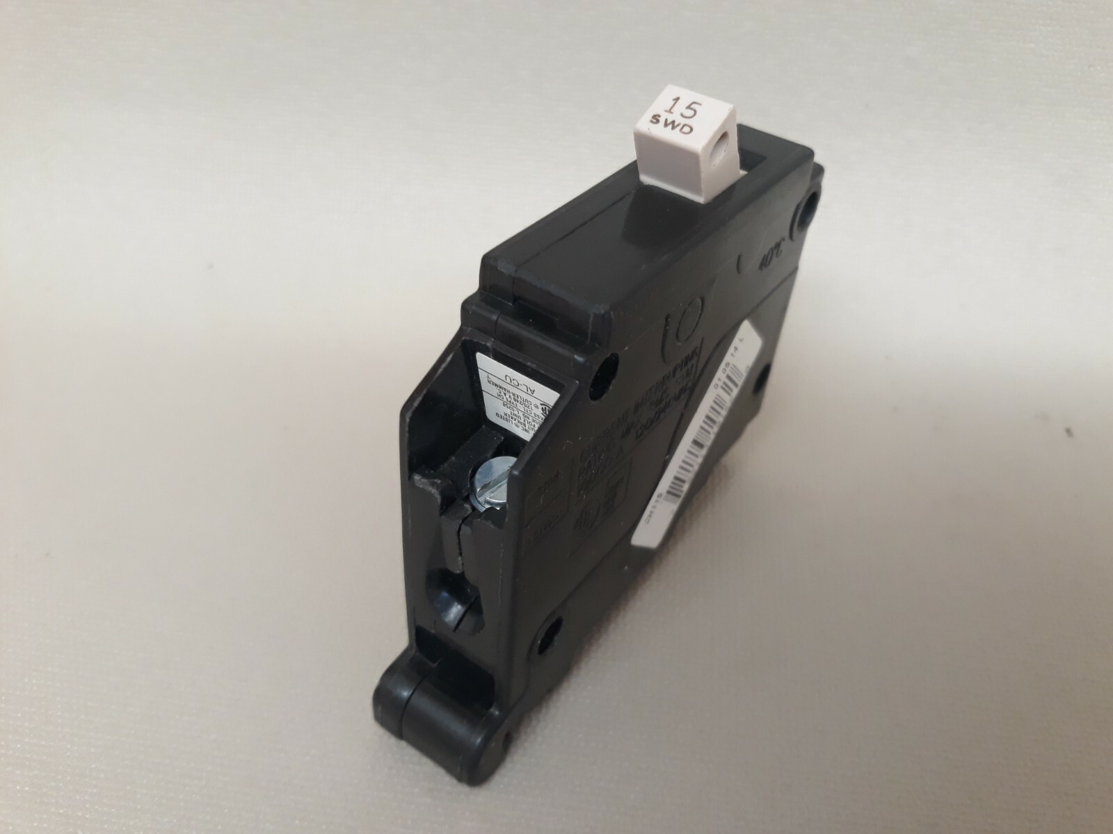 Cutler Hammer 15 Amp Single Pole Circuit Breaker CH115 Type CH Plastic ...