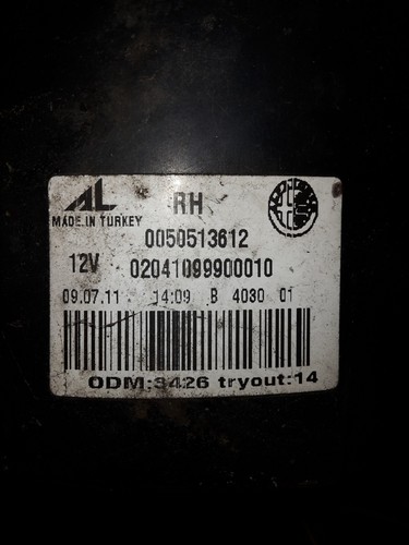 ALFA ROMEO GUILIETTA 2011 RIGHT SIDE REAR LIGHT 005051612, 02041099900010 - Picture 5 of 6