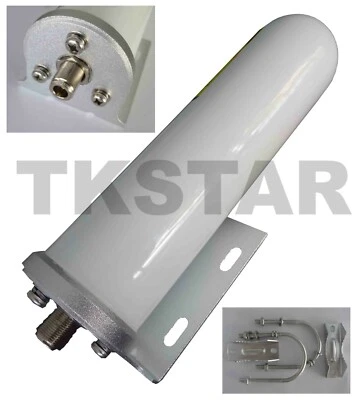 5G LTE 3G WLAN 3400Mhz 3500Mhz Omni Fiberglas Mast Antenne Wand 100W N-Stecker - Bild 1 von 3