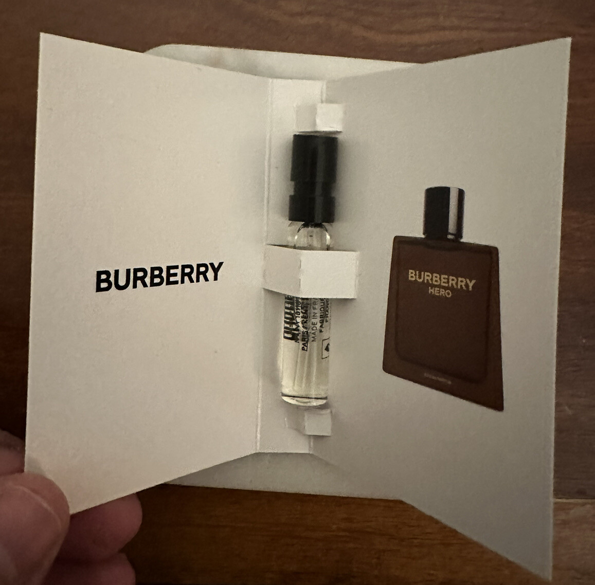 Burberry Hero For Men Eau de PARFUM EDP Sample Spray .05oz, 1.5ml New