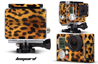 Skin Stickers for GoPro Hero 3+ Camera & Case Decal HERO3+ Go Pro LEOPARD