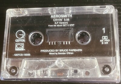 Aerosmith Single Cassette Tape Cryin' Walk on Down 1993 Tested No Case