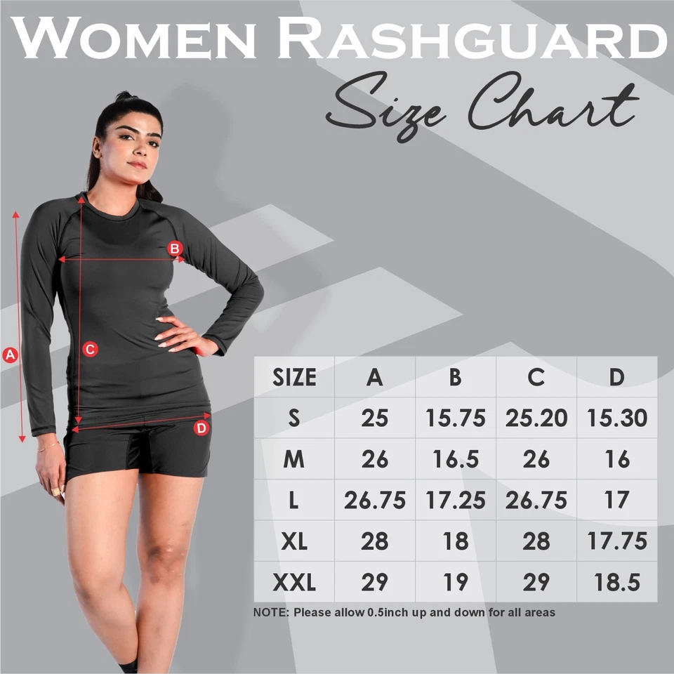ROAR MMA Women Rash Guard Long Sleeve Fight Wear Athletic Wrestling Fitness - Image 2 of 4