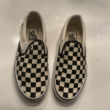 Checkered Vans Classic 6 Women/4.5 Men Slip On Shoe.
