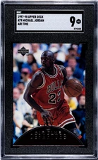 1997 Upper Deck Michael Jordan #AT9 Air Time SGC 9
