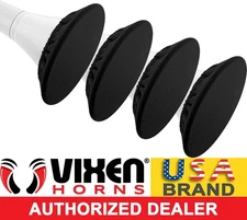 TRAIN HORN/TRUMPET COVER STRETCHABLE/ELASTIC NYLON FABRIC BLACK 4-PACK VXA7005-4