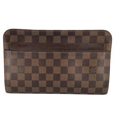 Louis Vuitton N51993 Damier Saint Clutch Bag Brown Used-B Kantei Bureau Koza Yam