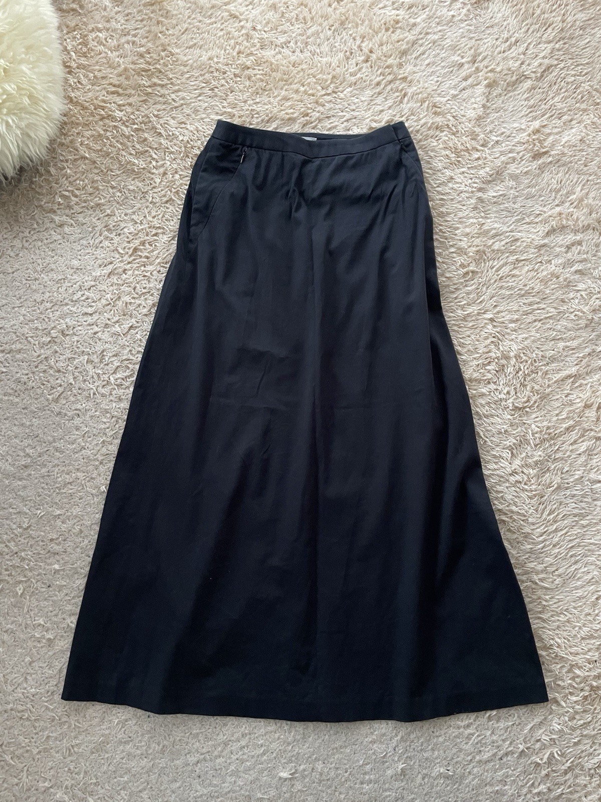 ISSEY MIYAKE Vintage Black Maxi Skirt Made In Japan