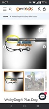Bike Leash by Walky Dog, chrome, dog exercise leash, spring for dog safety