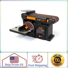 WEN 6502T 4.3-Amp 4 x 36 in. Belt and 6 in. Disc Sander with Cast Iron Base