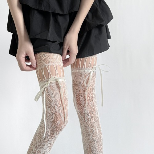 Hollow Out Flower Bottoms Socks Lace Women Pantyhose Tights Party Accessories - Picture 15 of 18