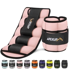 APEXUP 10lbs/Pair Adjustable Ankle Weights for Women and Men, Modularized Leg...