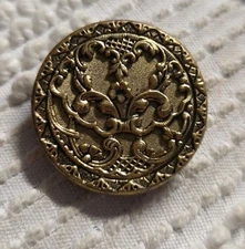 Victorian Brass Belt Buckle or Scarf Slide