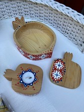 Azerbaijan Novruz Wooden Souvenir Hand Painted